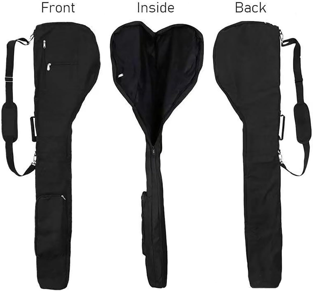 Golf Carry Bag,Foldable Zippered Sunday Bag Lightweight Travel Bag for 8-10 Golf Clubs Carry Golf Bags for for Women & Men image number 3