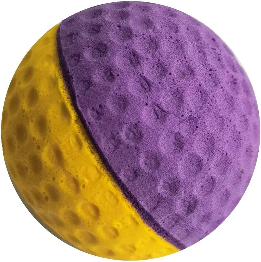 Cat Foam Ball Toy - Sponge Soccer Ball (Mini, Two Color Pet Ball) image number 6