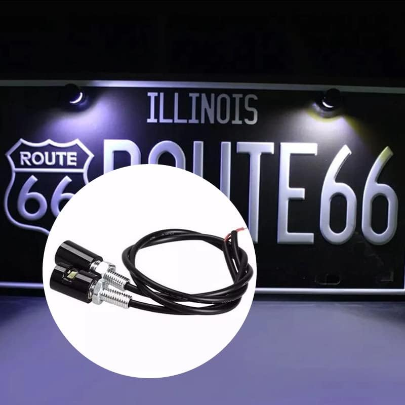 4PCS LED License Number Plate Light Screw Bolt Bulbs SMD for Car Motorcycle image number 2