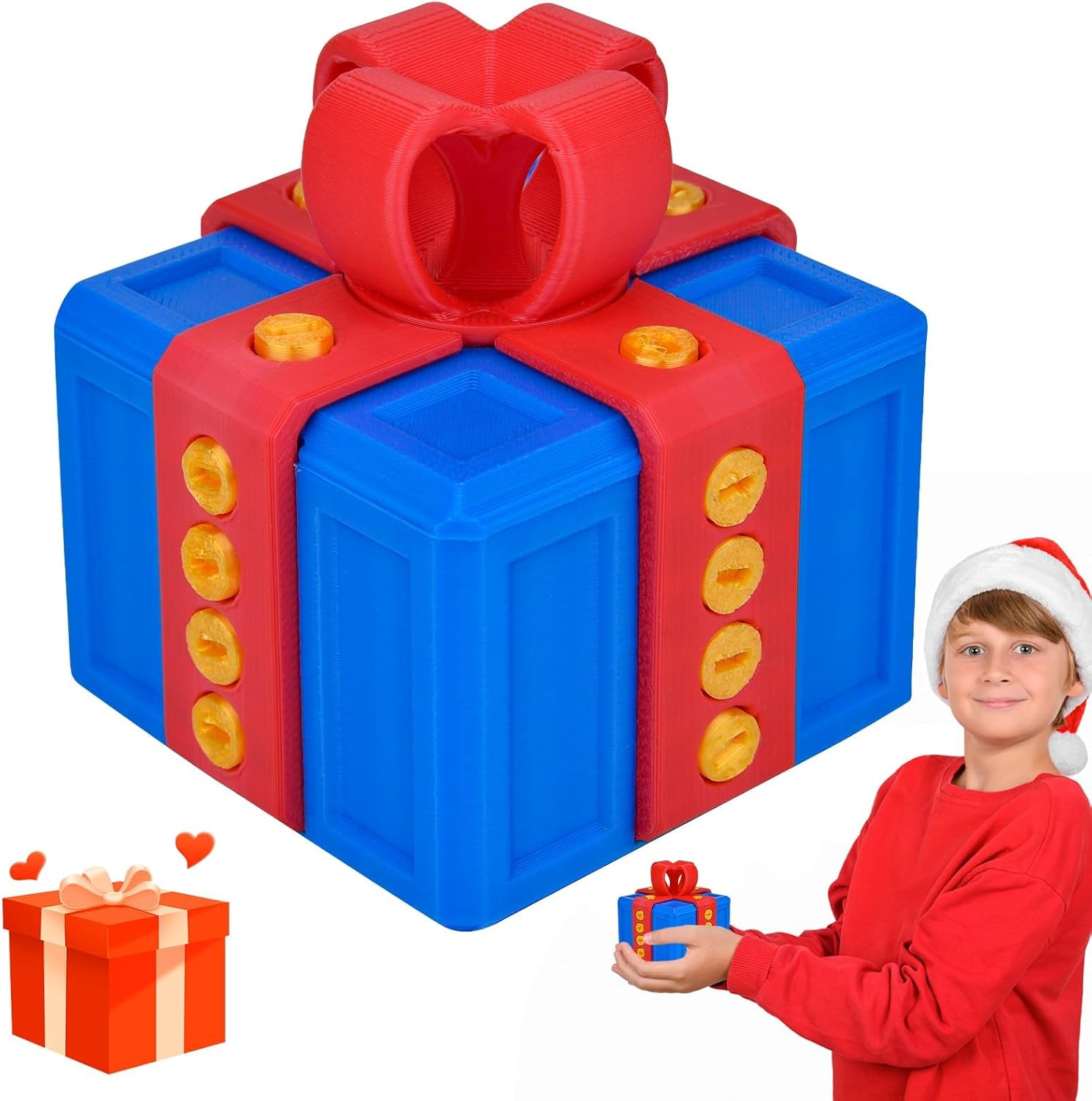 Really Annoying Gift Box with Twist Storage and Assorted Colors,3D Printed Really Annoying Gift Box with Screws Prank image number 5