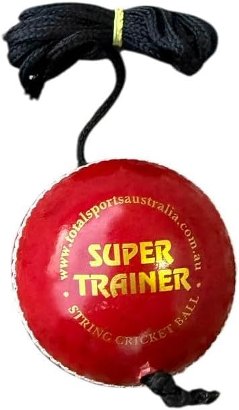 Super Trainer Leather Hanging Training Cricket Ball (For Practice & Bat Knocking)