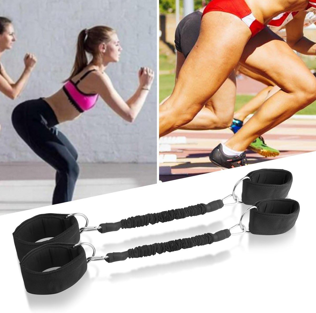 Strength Legs Resistance Bands with Ankle Straps Speed Agility Training for Running Taekwondo Skating Fitness Exercise image number 1