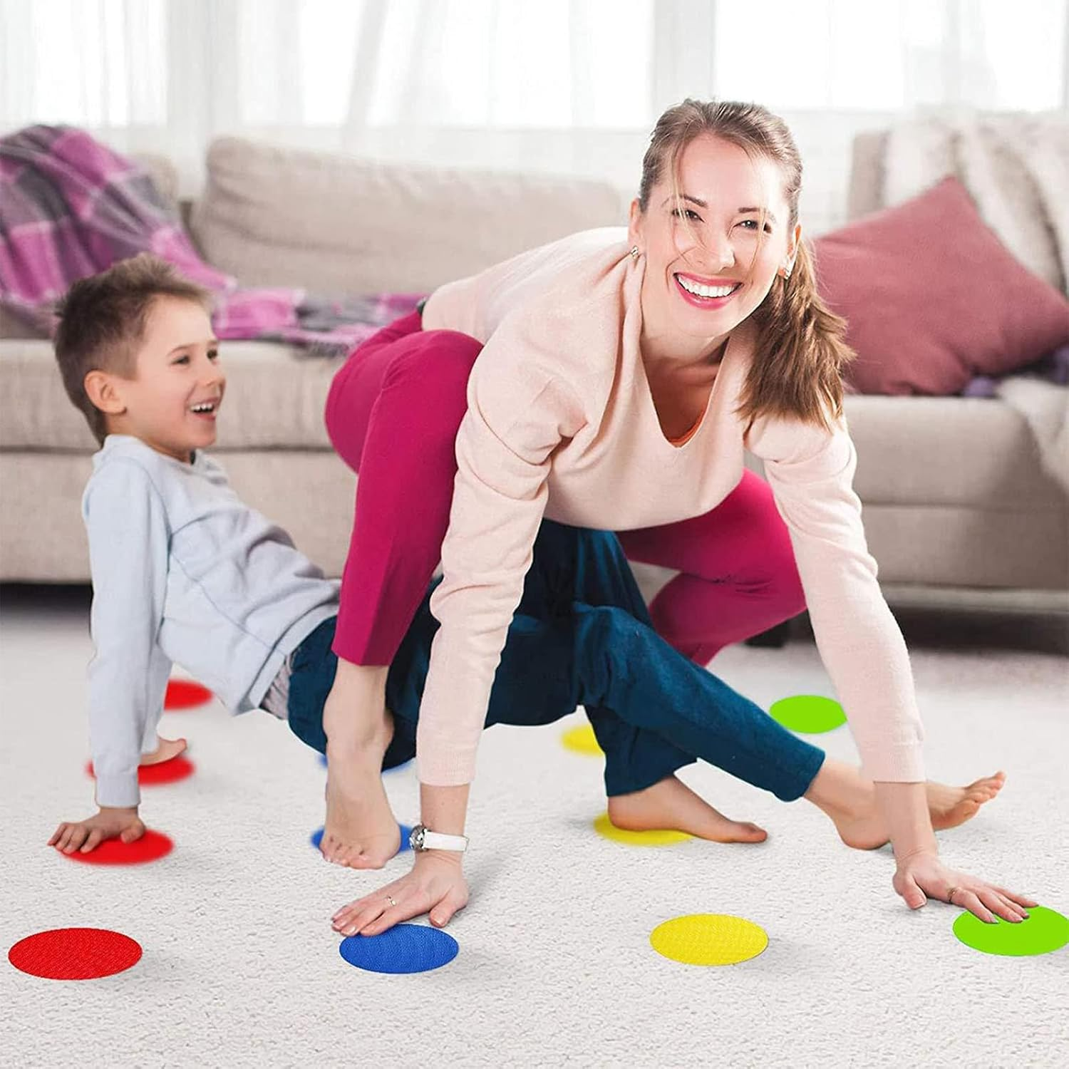 Carpet Spots, Markers Carpet Circles, Carpet Dots Markers for Preschool, Kindergarten Social Distancing, for Classroom Decoration(90 Pcs) image number 1