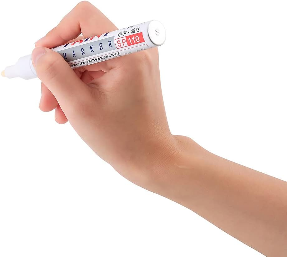 10 PCS White Paint Pens Set Permanent Marker Pen for Car Rubber Tyre Waterproof