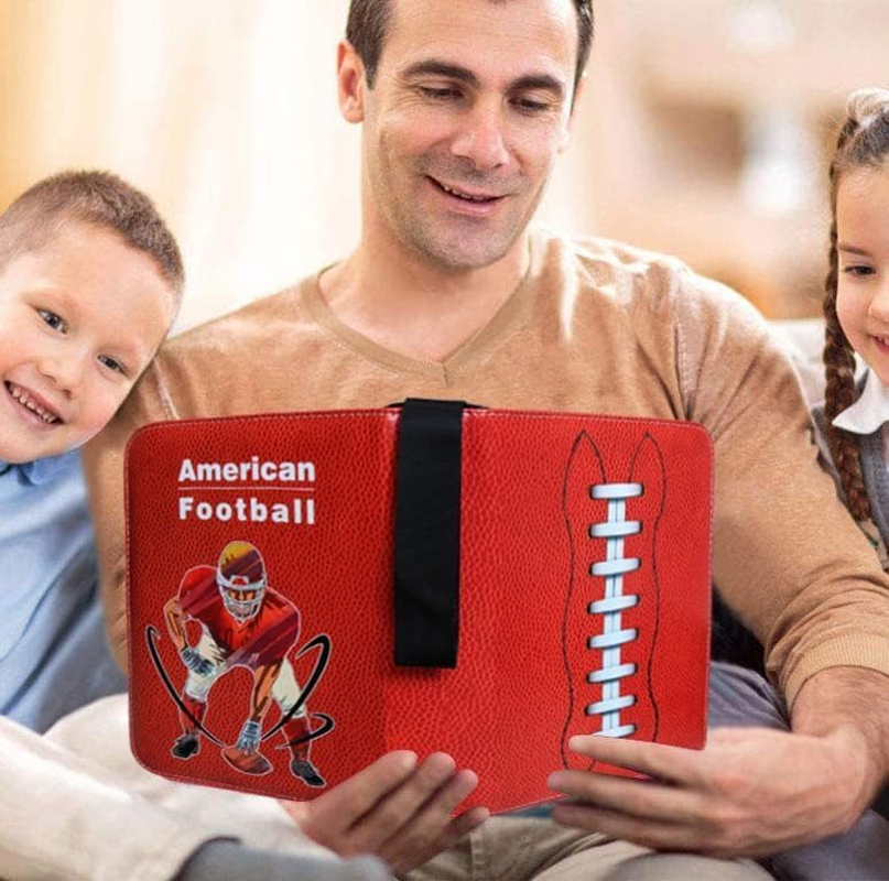 400-Pocket Football Card Binder, 3-Ring Binder with 50 Sheets of 4-Pocket Sleeves, Protects Cards from Fading, Smudging, and Breaking image number 2