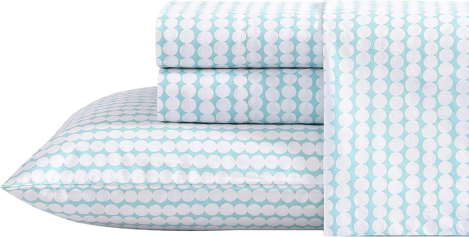 MARIMEKKO - Queen Sheets, Cotton Percale Bedding Set, Crisp & Cool Home Decor (Pikkuninen Unikko Grey, Queen)