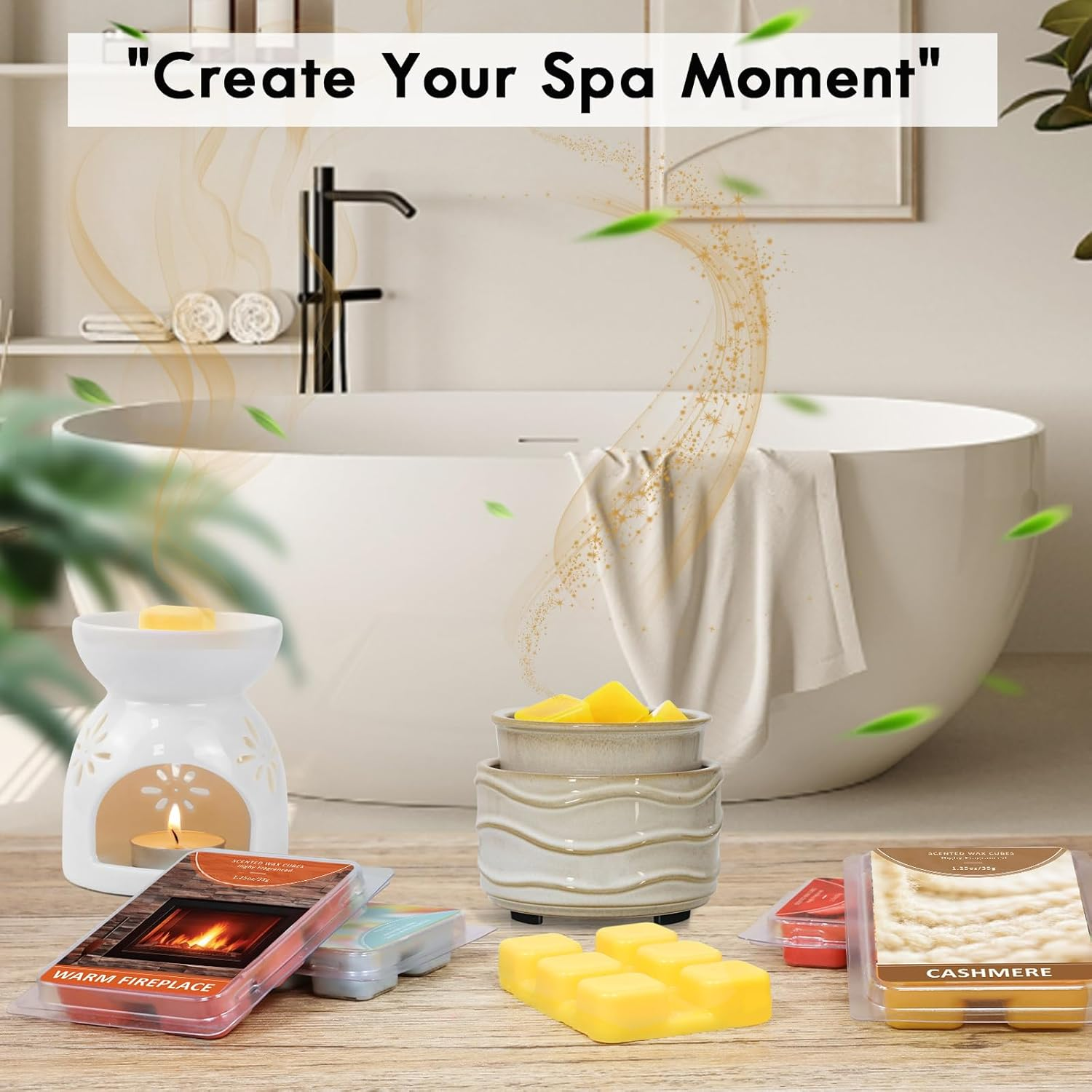 LA BELLEF&Eacute;E Wax Melts, Cashmere Scent Wax Cubes 4 Pack, Soy Wax for Candle Making,Wax Cubes, Christmas Decoration and Home Fragrance