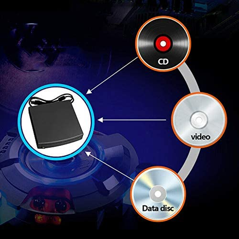 Black USB Interface Car SUV External Stereo Radio Dish Box CD/DVD Player for Android Interior Parts Car Radio image number 6