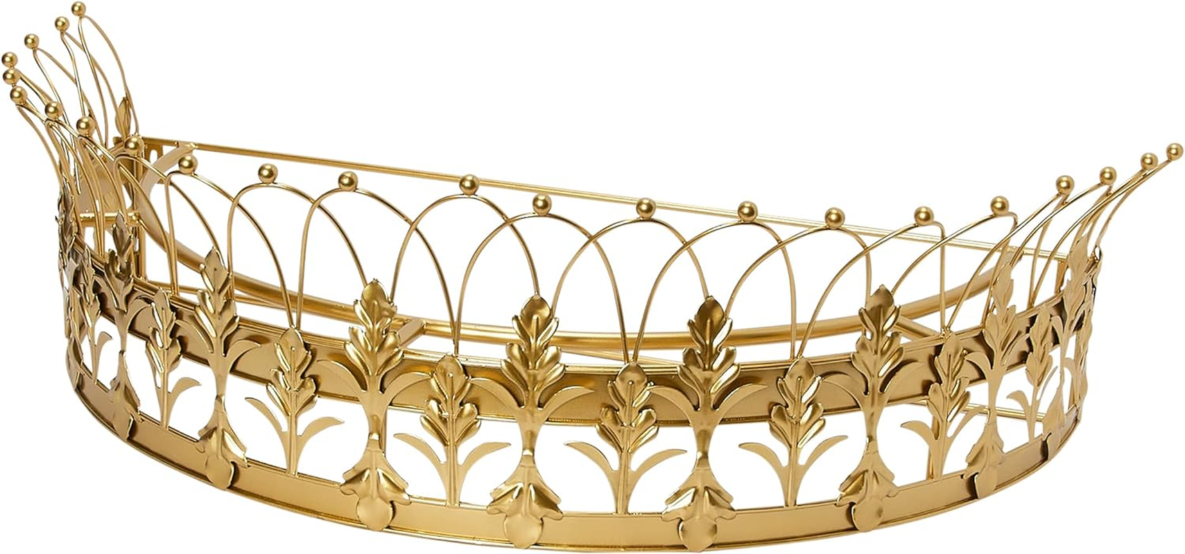 Creative Co-Op Rust Metal Curtain Crown