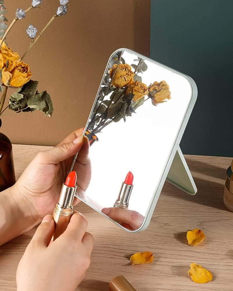 Mirror Super HD Tabletop Mirror Foldable Bracket Designed Makeup Mirror Hand Free/Handheld Mirror image number 1