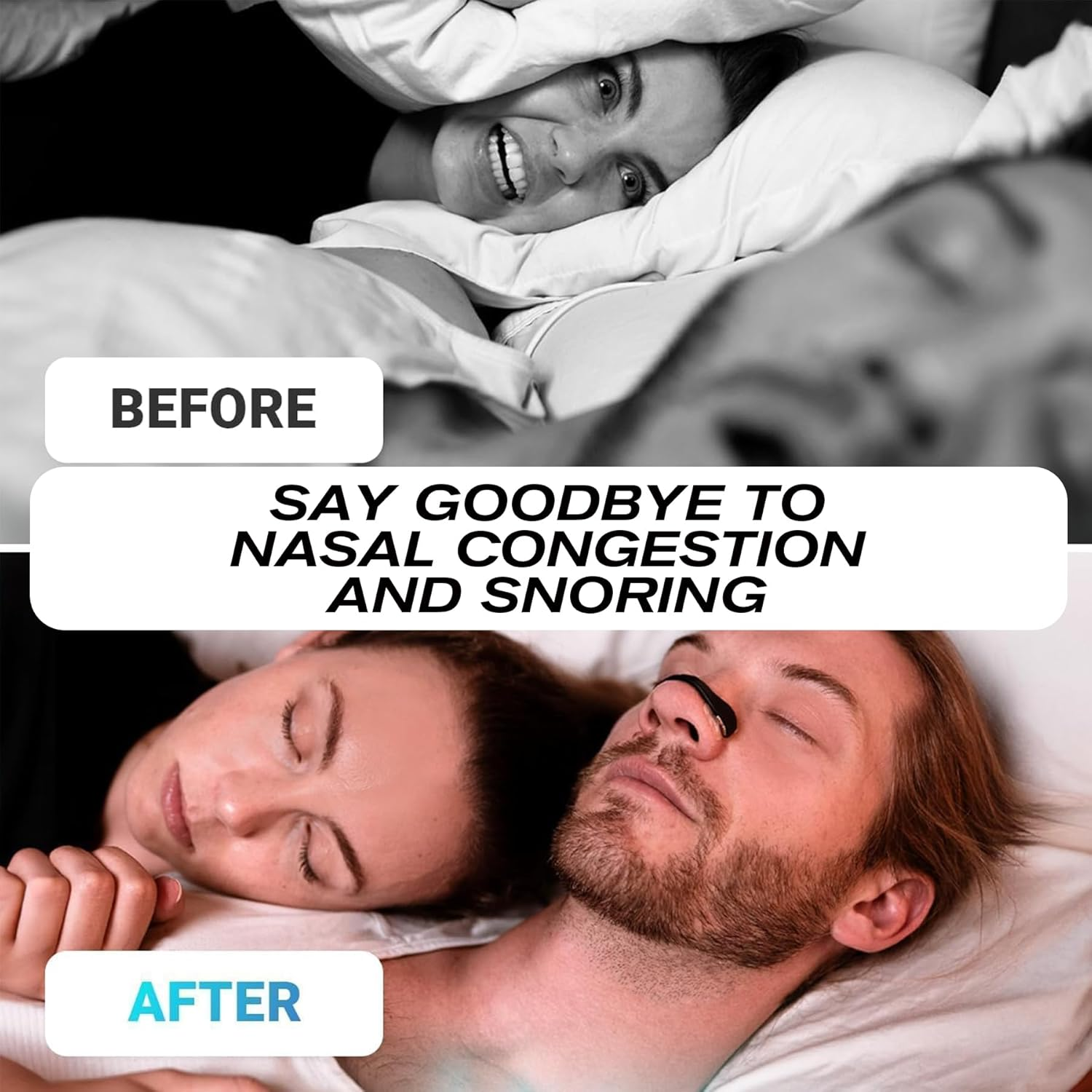 Nasal Strip, IGGDOQI 60 Pcs Anti-Snoring Sleep Nose Strips, Intake Breathing Nose Magnets, Boost Oxygen Intake, Reduce Snoring, Improve Sleep Quality, for Men & Women (Black)