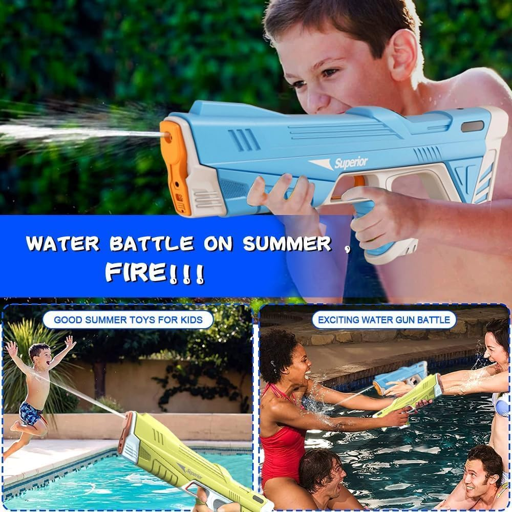 Electric Water Gun for Kids, Full Automatic Water Toy, Summer Outdoor Pool Toys for Children, Unisex image number 4