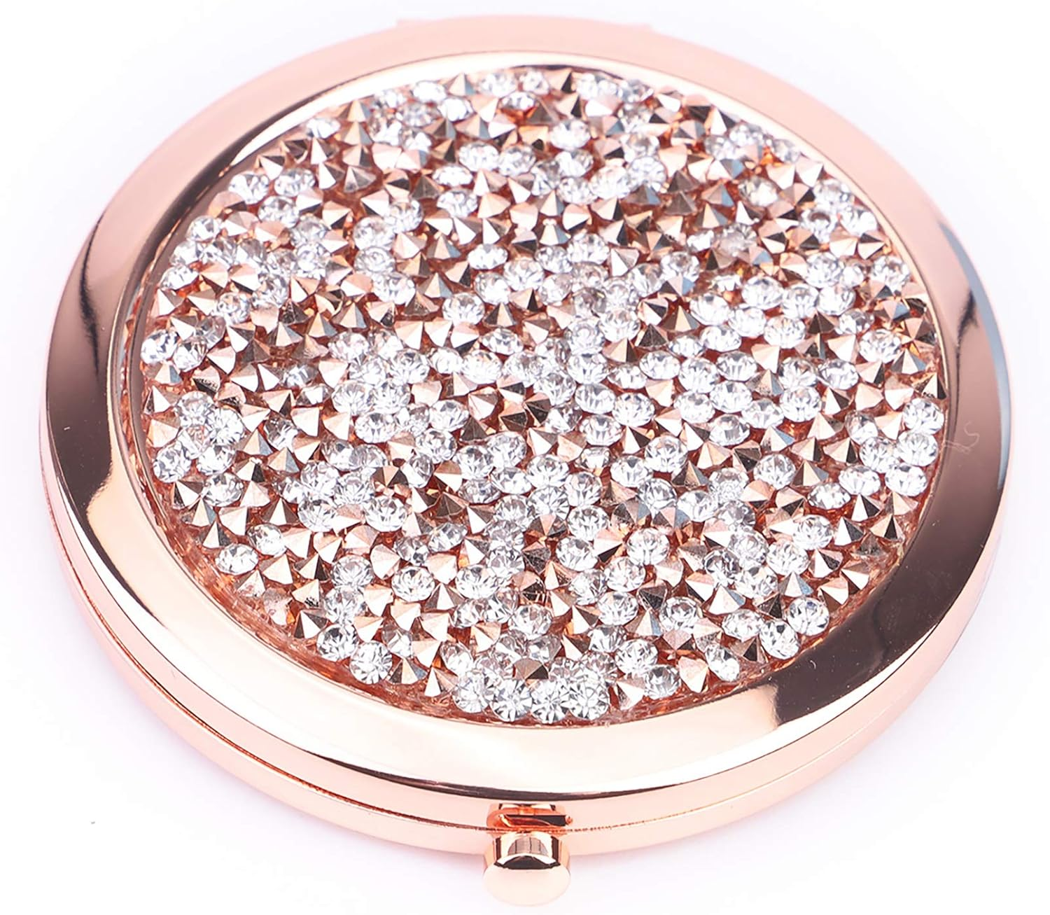 Magnifying Compact Cosmetic Mirror 2.75 Inch round Pocket Makeup Mirror Handheld Travel Compact Mirror for Purse image number 3