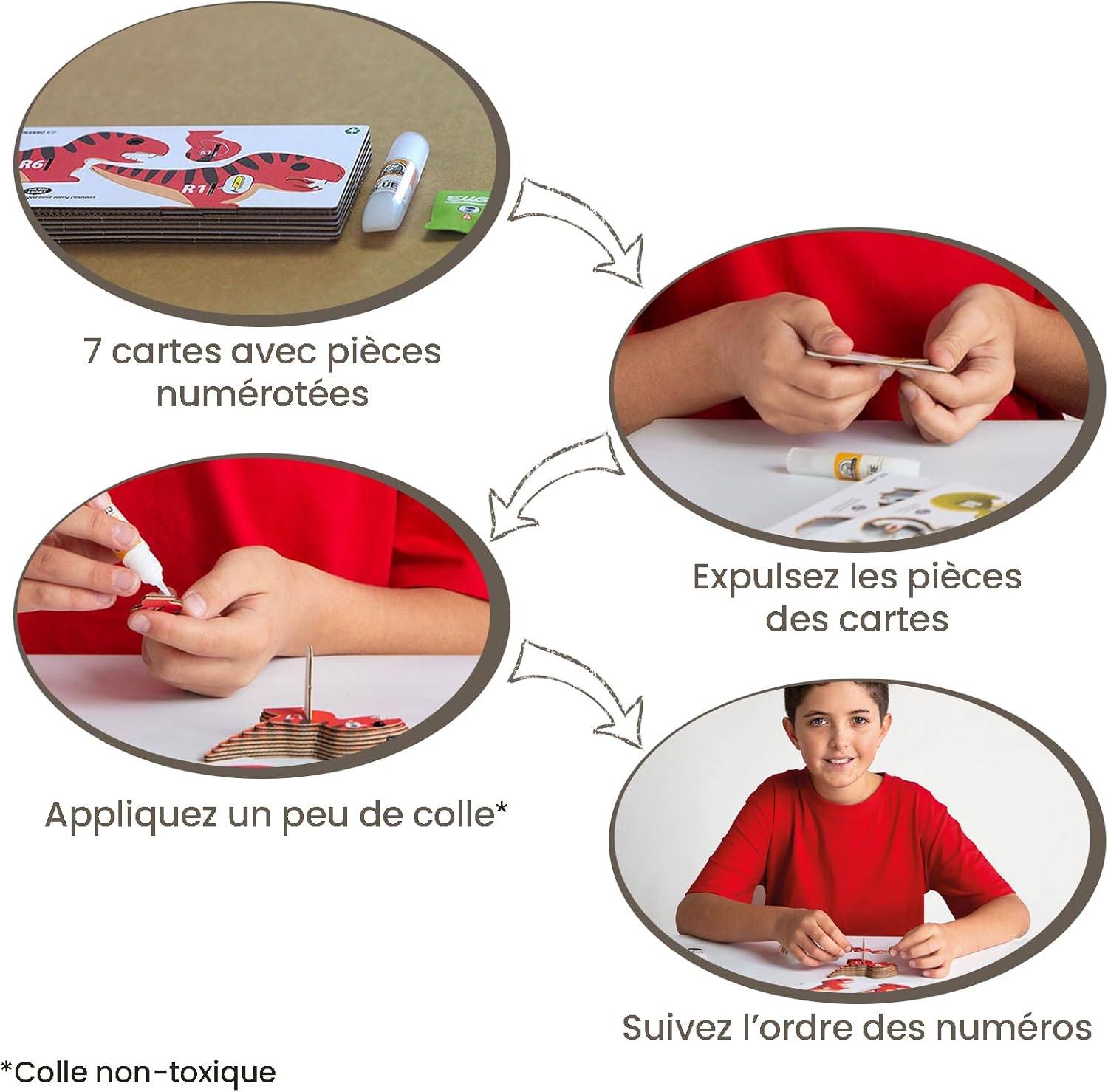 EUGY 022 Bald Eagle 3D Paper Puzzle - 22 Pieces Eco-Friendly Educational Toy Puzzle for Boys, Girls & Kids Ages 6+ image number 6