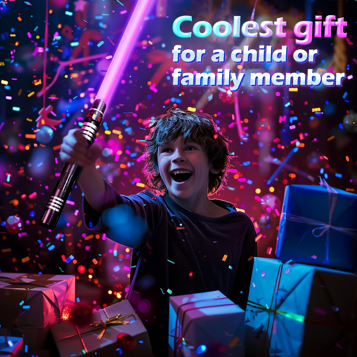 Skirfy Light Saber for Adults, Realistic Heavy-Duty Metal Hilt, Performance-Ready FX with 16 RGB Colors & 3 Sound Fonts, Motion Control LED Lightsaber for Cosplay, Dueling, and Stage Combat image number 1