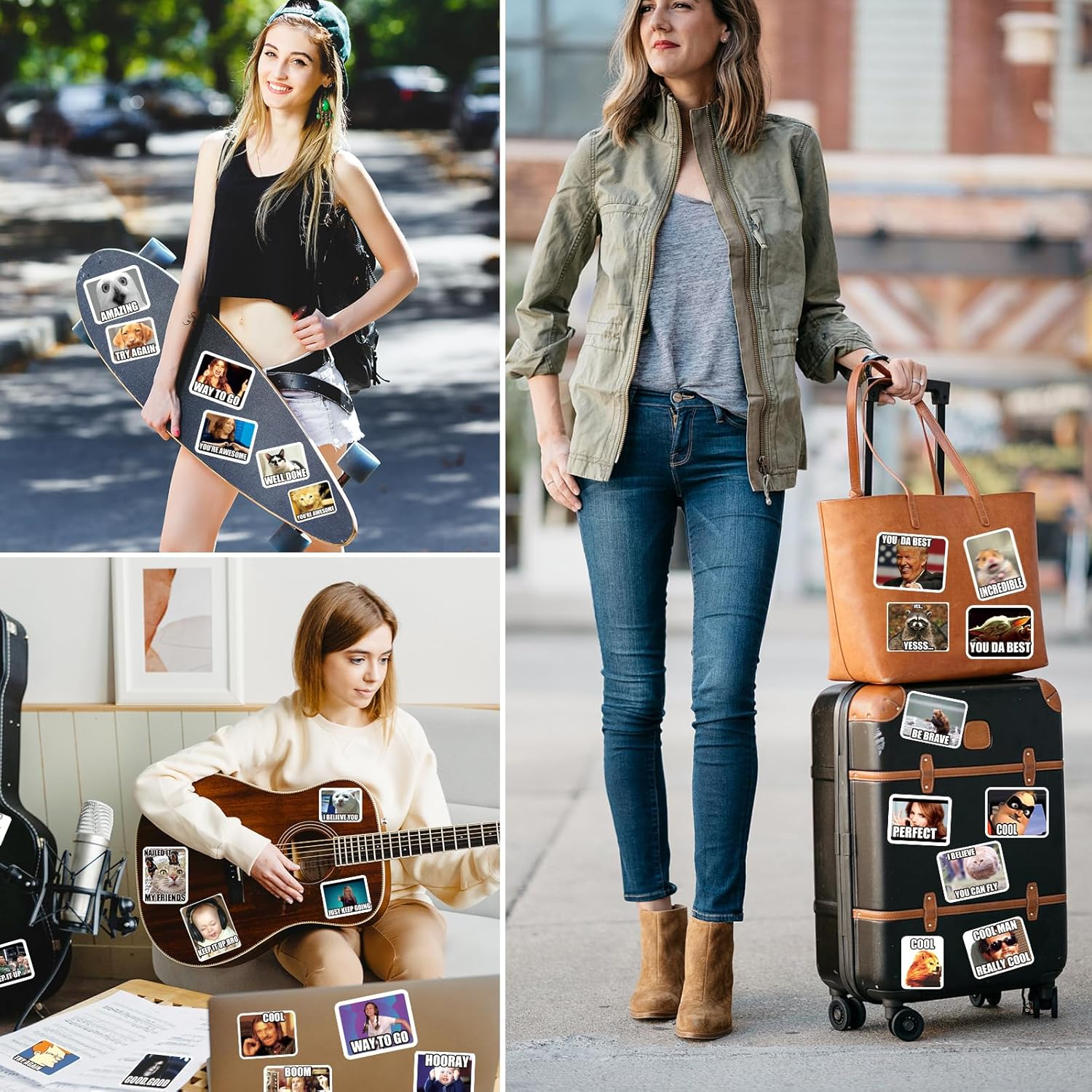 Meme Stickers/Meme Reward Stickers for Teachers 200Pcs No Repetition image number 1