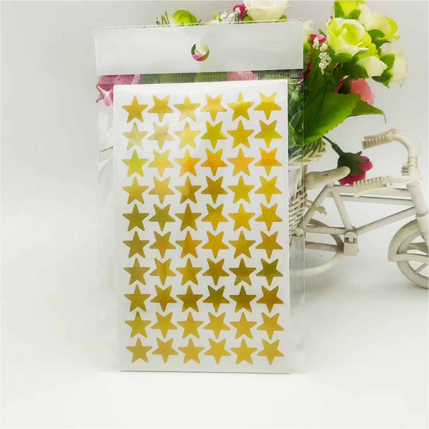 1620 Pack Star Stickers, Foil Gold Star Stickersr, 0.6" Diamete Small Foil Star Stickers, Small Foil Star Stickers for Kids Reward Home, School, Bar, DIY and Office Decoration (Gold) image number 2