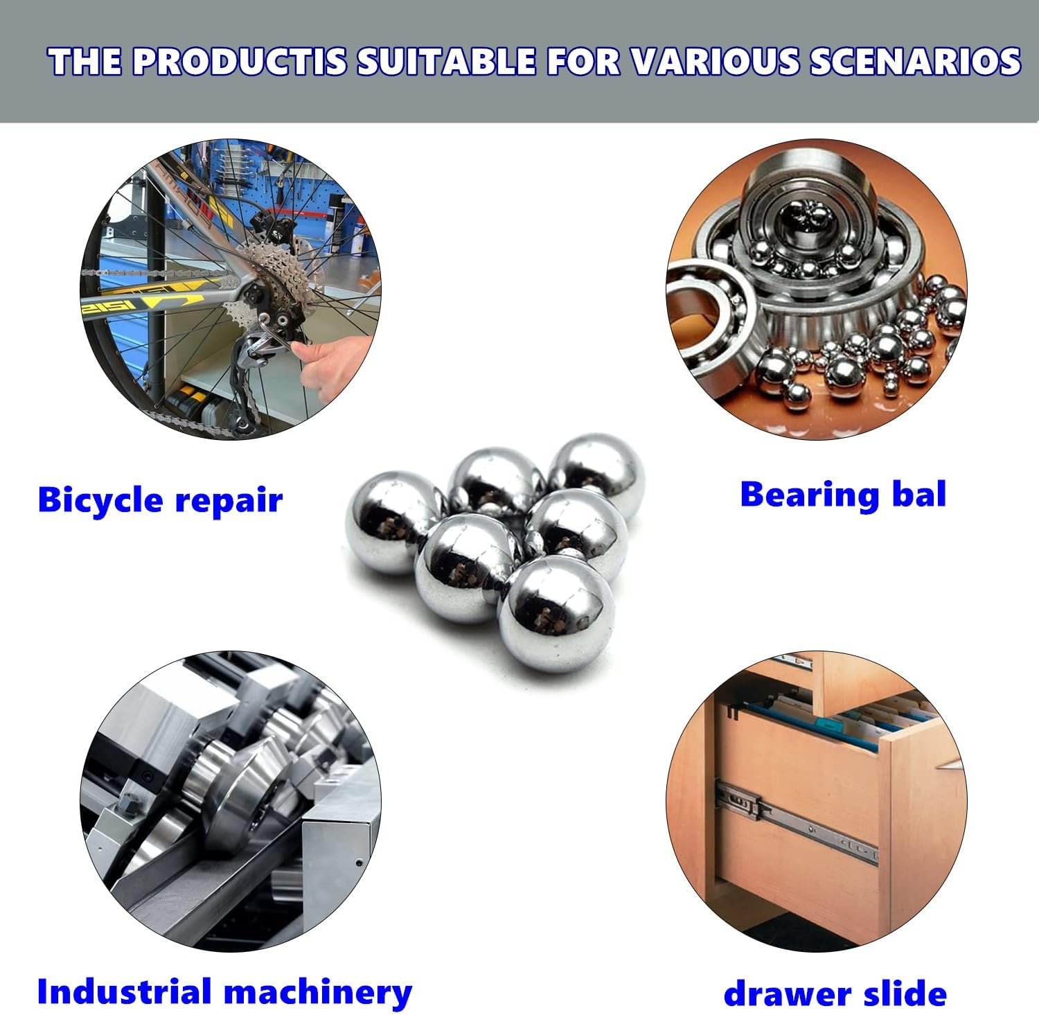 200 Pieces 8Mm Bearing Balls 304 Stainless Steel, Precision Balls image number 2