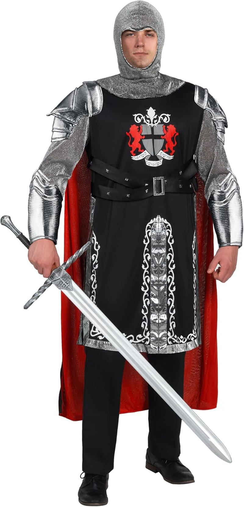 Spooktacular Creations Medieval Knight Costume Men for Adult Halloween Costumes, Gladiator Costume Set image number 4