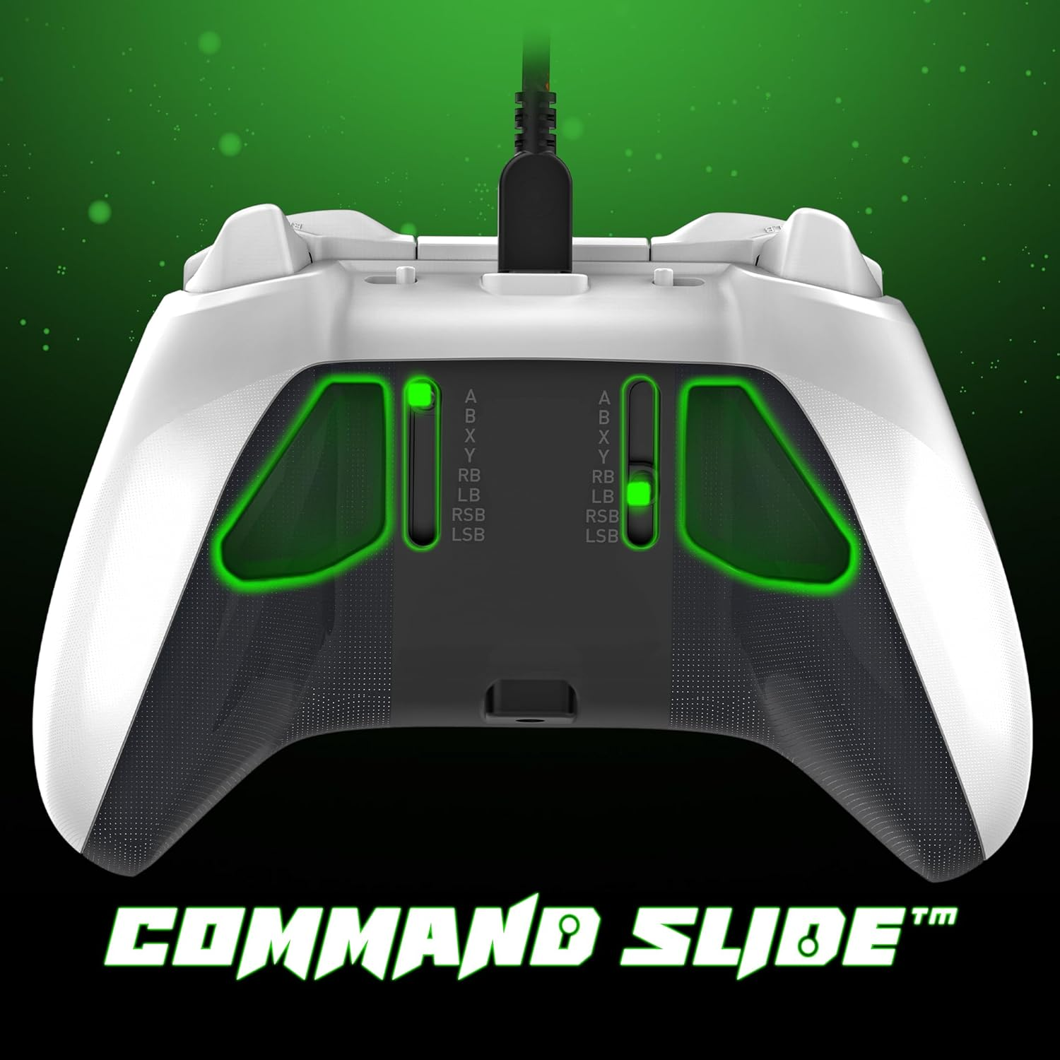 Snakebyte Gamepad Pro X&trade; Wired Xbox Controller Smart Gamepad for Windows Xbox 360 and Series X with Hall Effect Sensors Detachable USB-C Cable Paddles and 3.5Mm Headset Jack White - White  Black image number 1