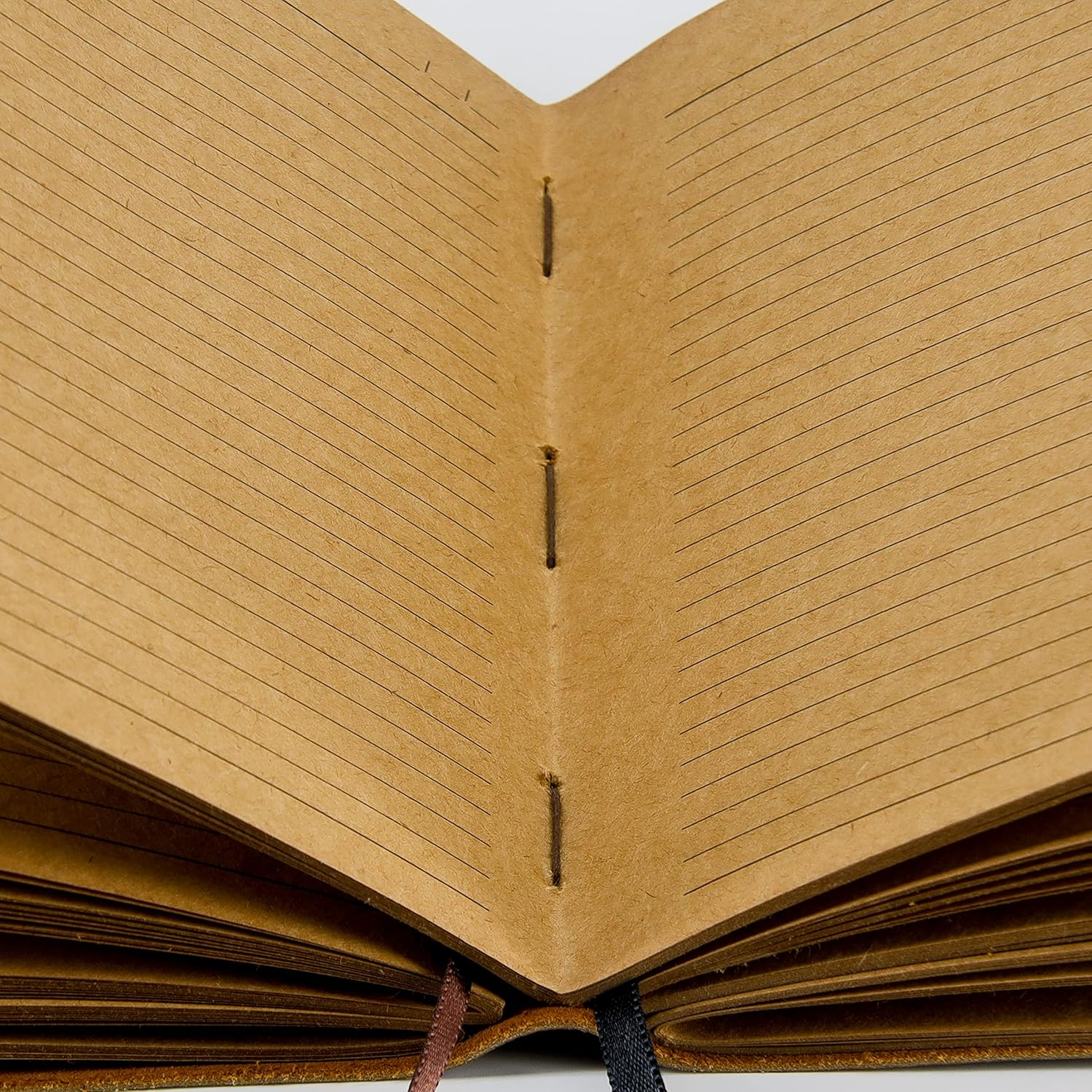 Leather Journal for Women and Men Embossed 8 X 6 Inch Handmade Lined Craft Paper Mother Earth Notebook Writing Notepad Book of Shadows Journal - Brown image number 1