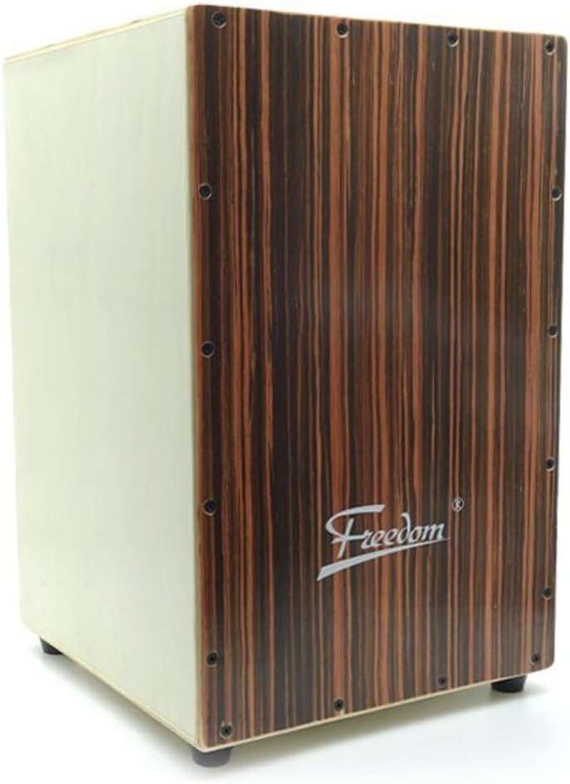 Freedom Cajon Box Drum Snare Wire Padded Case Natural Finish DB01-NAT image number 2