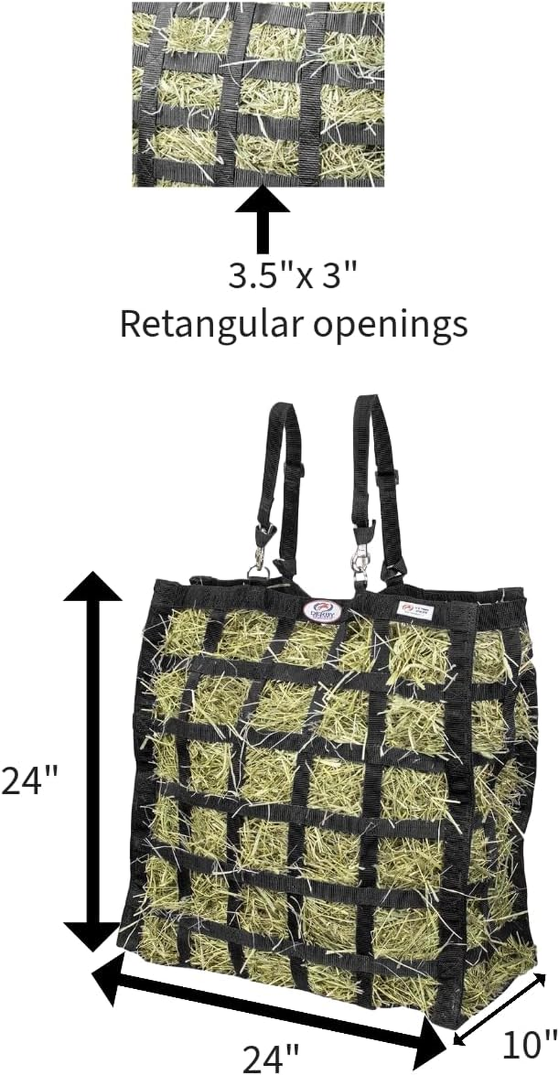 Derby Originals Easy-Feed Patented Four Sided Slow Feed Horse Hay Bag with One Year Warranty image number 5