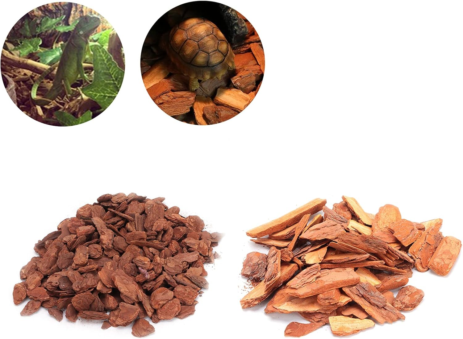 EVTSCAN Snake Bedding, Bark Bedding Reptile Box Bedding Pine Bark Granule Bedding for Tortoises Lizards(Large Particles)