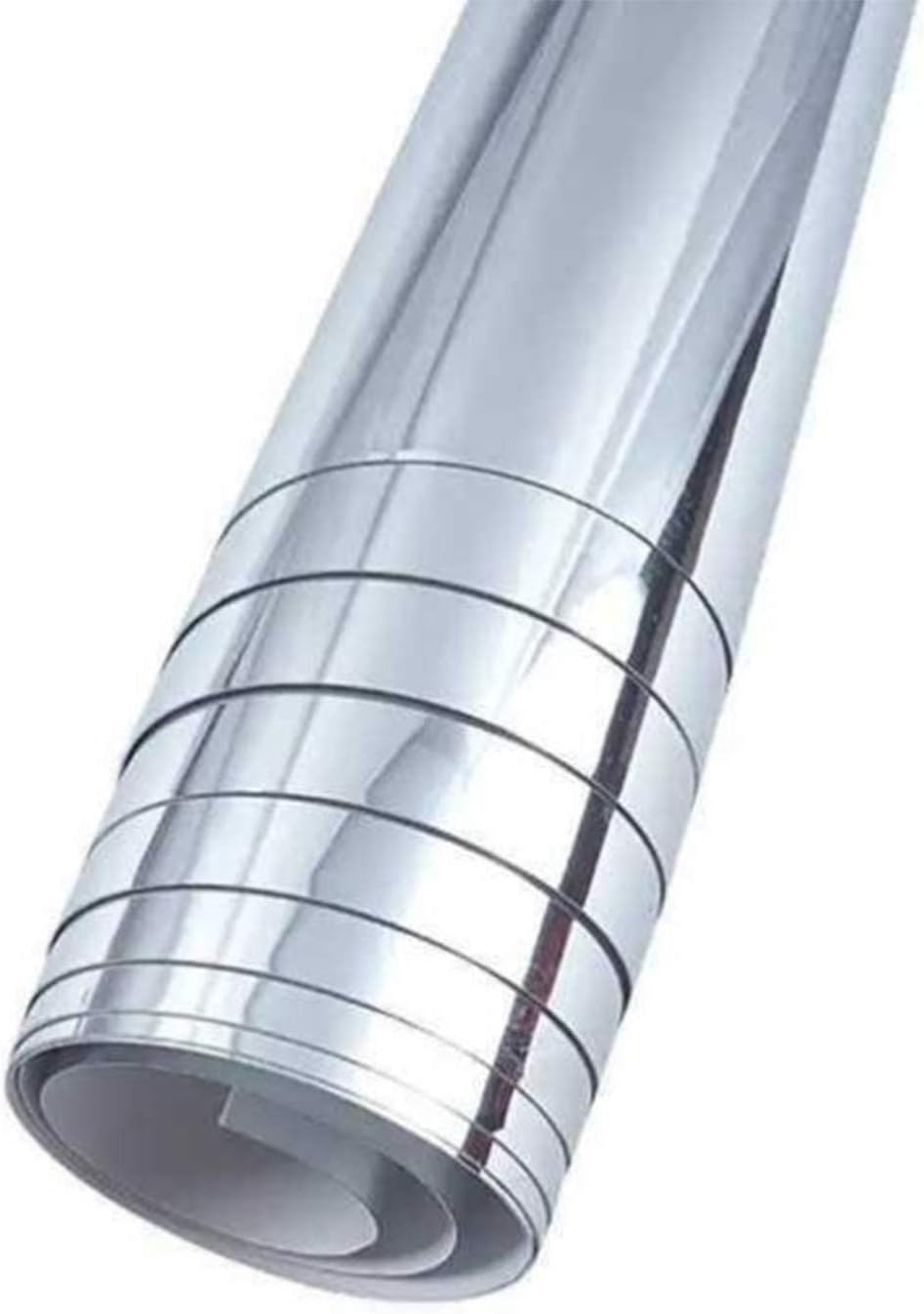 YIZUNNU Flexible Mirror Sheets,Self-Adhesive Mirror Stickers,Peel and Stick Mirror Reflective Paper for Bathroom,Gym, Dance Studio,Kitchen Walls (60X200Cm, Non Glass) image number 4