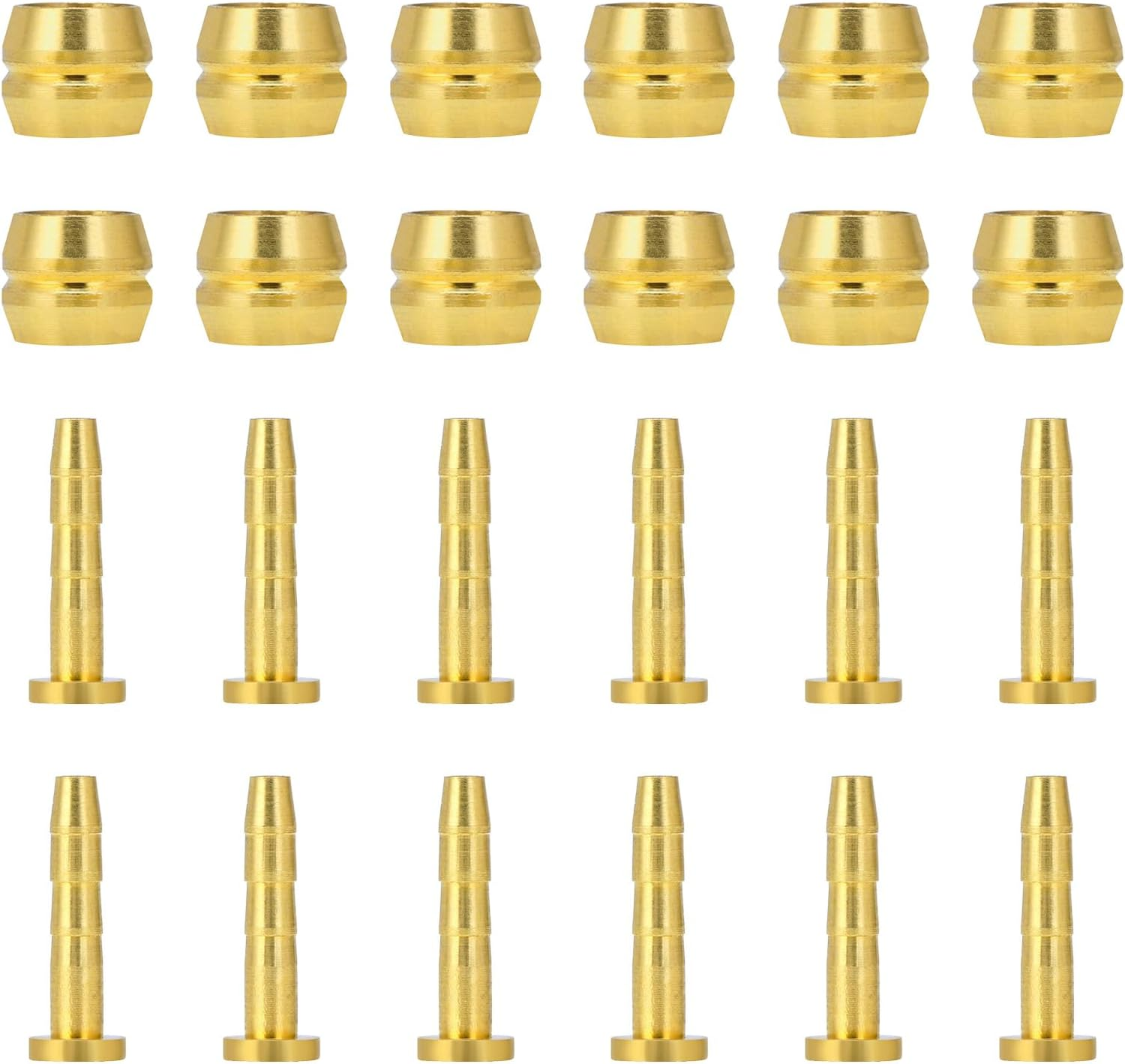 12 Set Bike Brake Hose Olive and Barb Connector Kit for Shimano Hydraulic Disc Brake Olive Insert for Bicycle Replacement Parts (BH59) image number 2