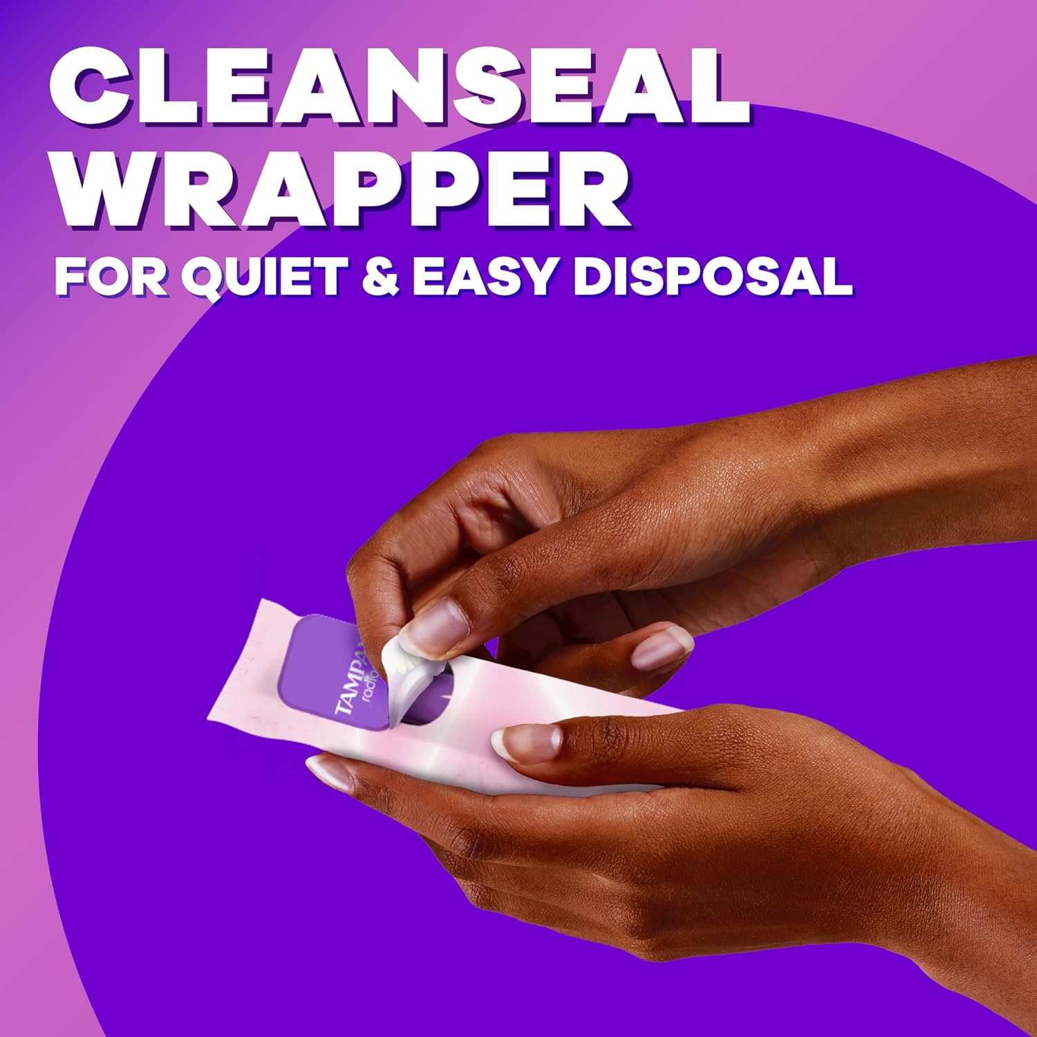 Tampax Radiant Plastic Tampons, Regular/Super/Super plus Absorbency Triplepack, Unscented, 28 Count, Pack of 4 (Total 112 Count) image number 2