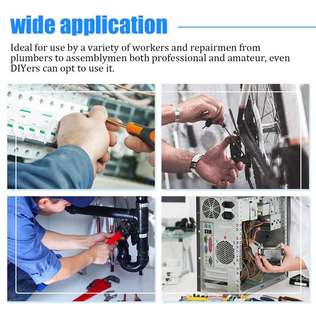 Glarks 510Pcs Metric M3 M4 M5 Stainless Steel Flat Head Cap Bolts Screws Nuts Assortment Kit