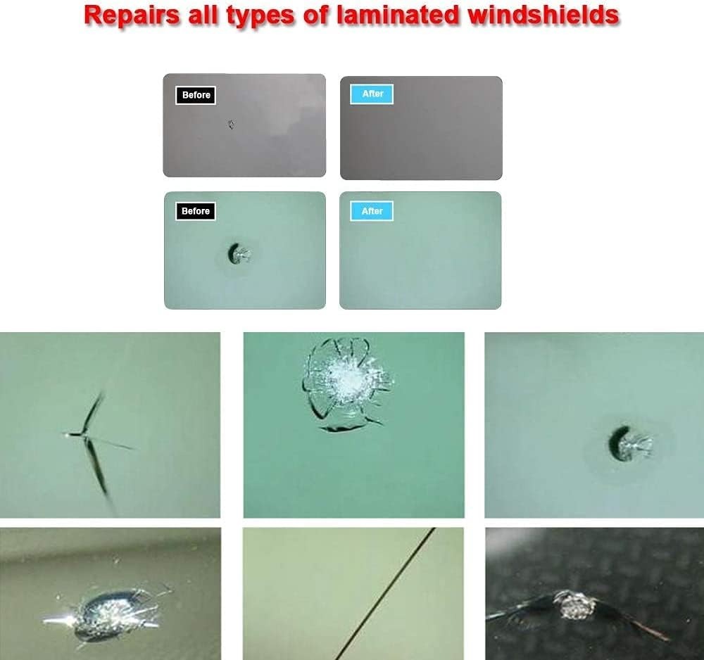 Windshield Repair Kit - Professional Windscreen Windshield Repair Tool Set, Quick Fix DIY Car Auto Kit Window Glass Scratch Repair Kits for Cracks/Scratch/Chips/Nicks/Half-Moon image number 2