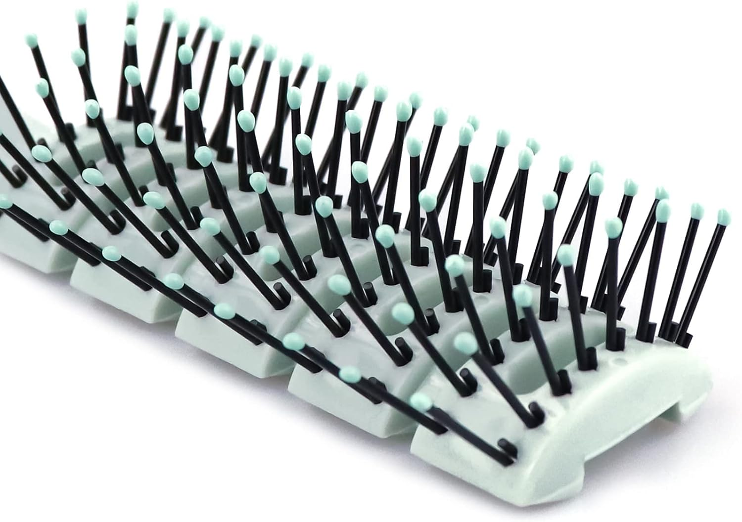 Bulk Hair Brushes for Homeless Individually Wrapped, Hair Brush Bulk, Fashion Green Hair Brush for Curly Hair Suitable for Homeless,Shelter,Air Bnb/Hotel (12 PCS) image number 1