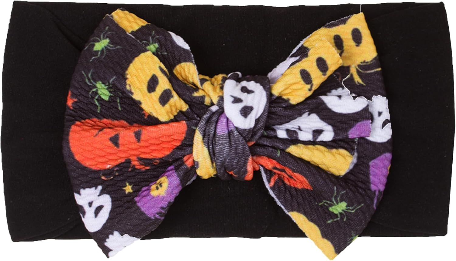 Baby Halloween Headbands, Baby Girl Pumpkin Hair Bow Ghost Bat Halloween Hairbands for Baby Girls Newborn Infant