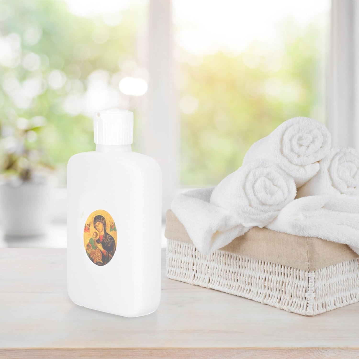 Ciieeo 6Pcs Empty Holy Water Bottles Refillable Container Religious Easter Decorative Supplies for Church Baptism image number 5