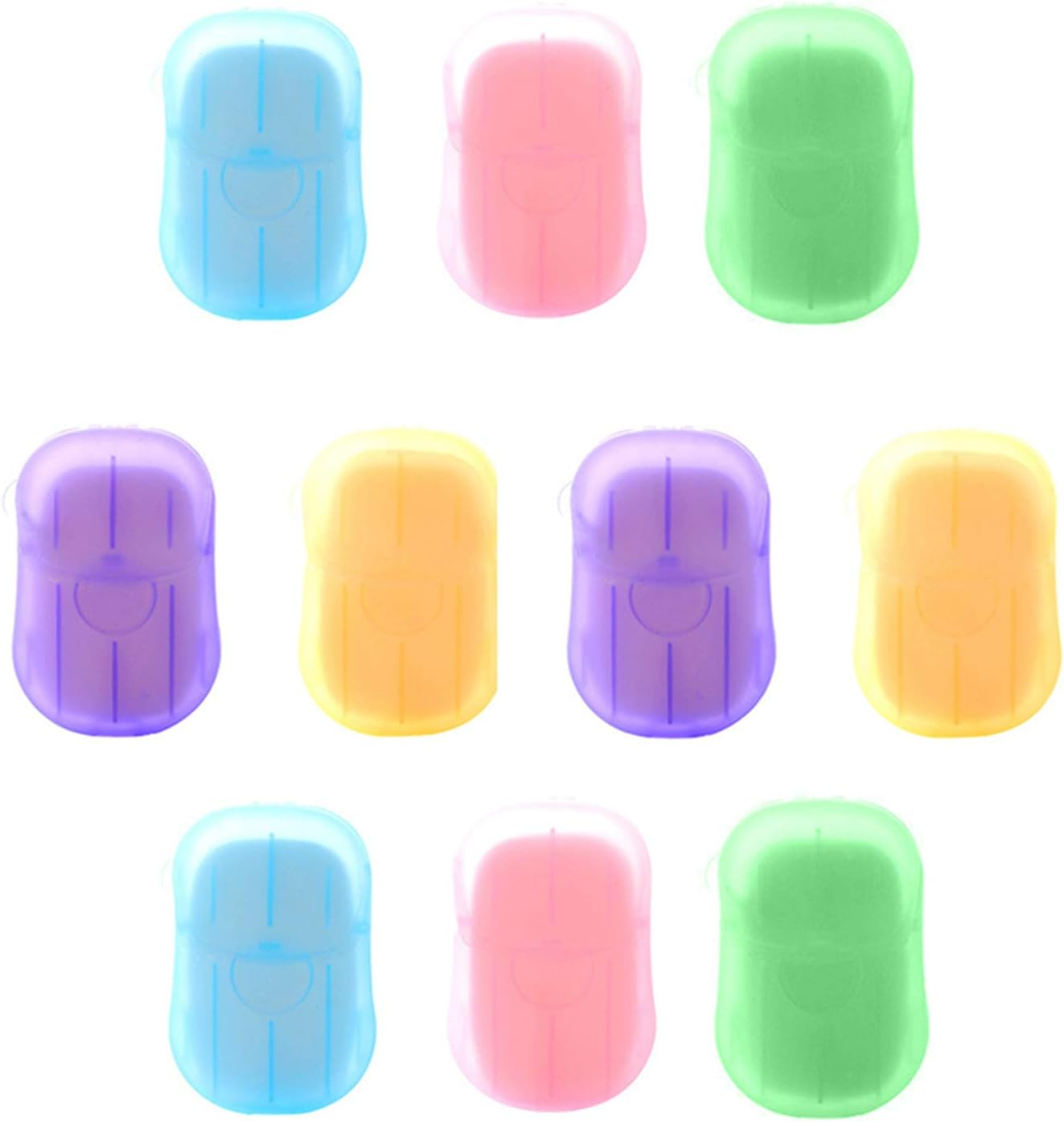 Travel Portable Soap Flakes with Storage Box Co Ainer 200Pcs Soap S Sce Ed Foaming Soap Hand Washing Cleaning Supplies image number 2