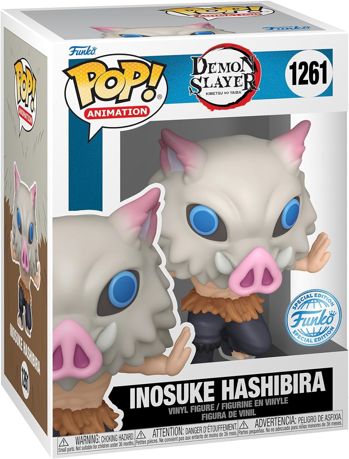 Funko Pop! Demon Slayer - Inosuke Hashibira Vinyl Figure, 10 Cm Height