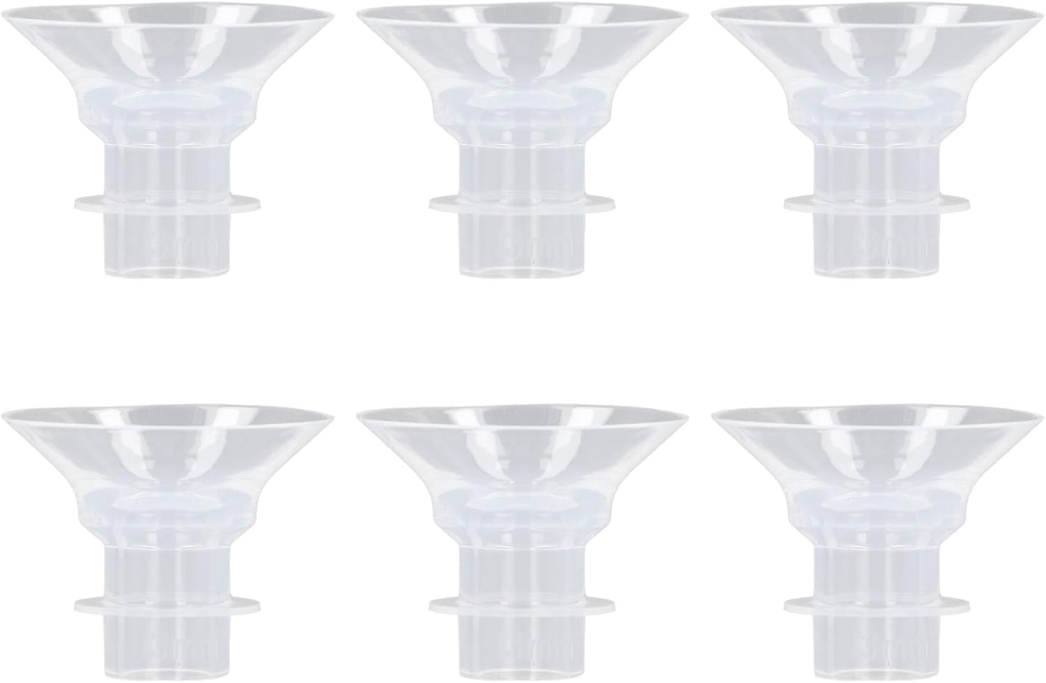 Pump Flange Inserts, Portable 6Pcs Hands Flange Inserts Wearable Lightweight Spectra 24Mm Shields Flanges Breast Pump Flange Insert for Home Use (13MM) image number 3