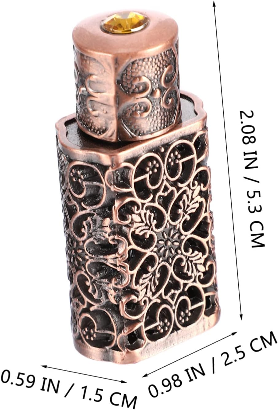 CANIGHT 2Pcs Essential Oil Spray Bottle Hollow Engraving Refillable Perfume Dispenser for Travel Leak Convenient Aromatherapy Container image number 5