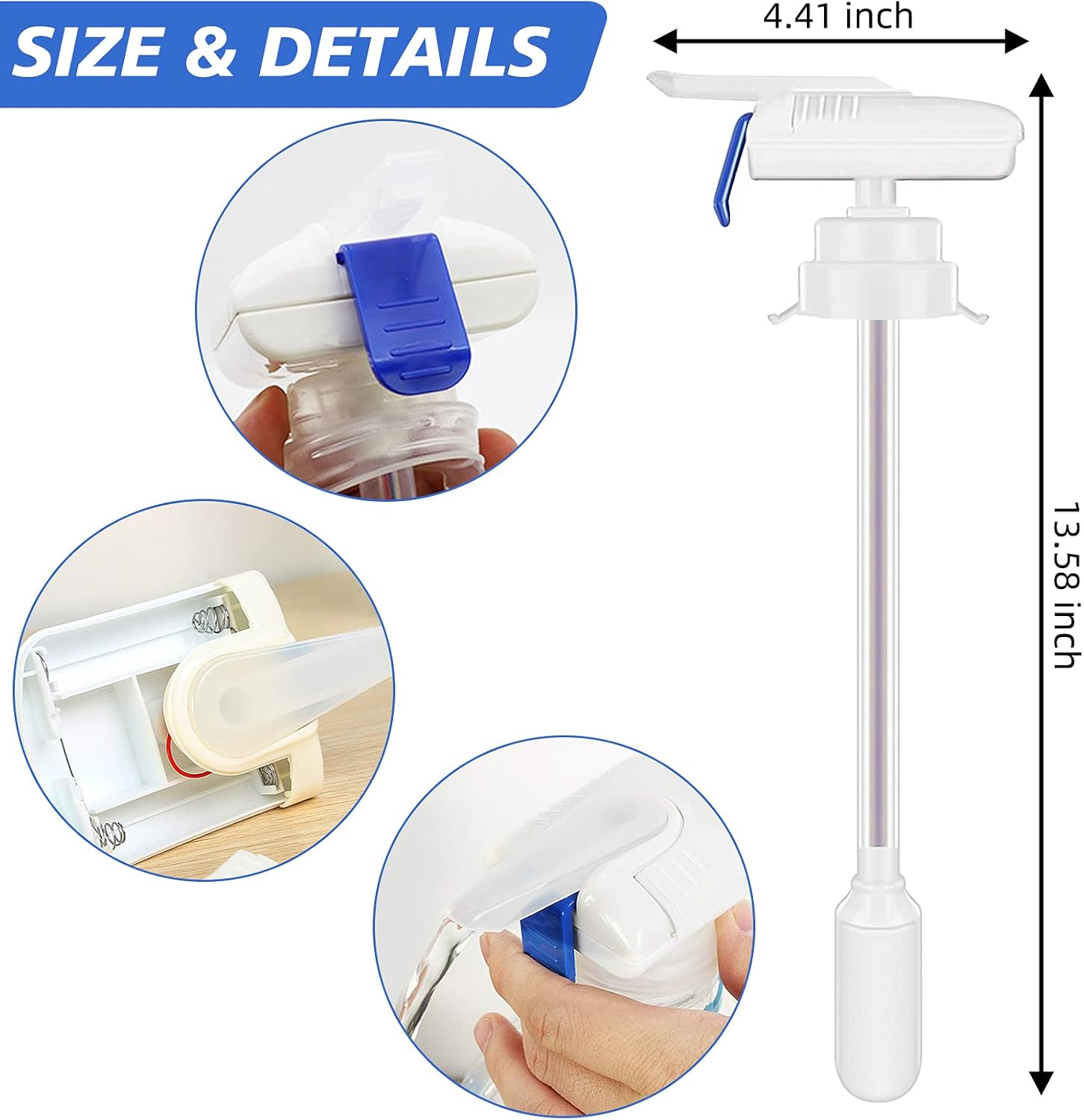 2 Pack Auto Drink Dispenser, Electric for Milk, Juice, Beer - Spill-Proof Beverage Dispenser for Home, Kitchen, Party, Wedding, Outdoor Decoration, Medium, Blue image number 5