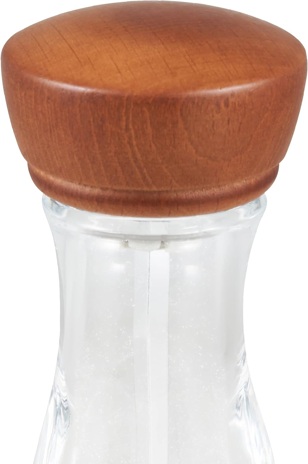 Cole and Mason 31221 Salt Mill Grinder - Brown and Clear Design | Beech Wood | Classic Dark Walnut Stain | Precision+ Mechanism | Diamond-Sharp Ceramic Mechanism | Hardened Carbon Steel Mechanism