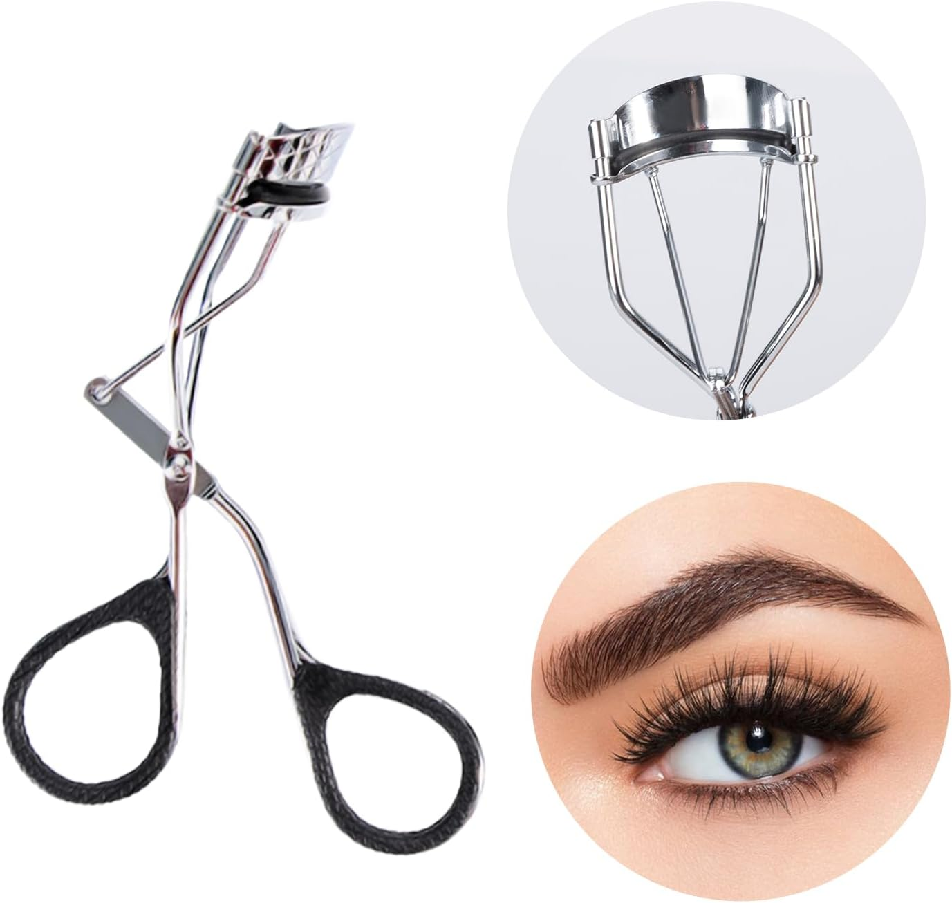 Eyelash Curler Refills Compatible with Shu Uemura,Eyelash Curler Pads 24Pcs,Silicone Lash Curler Refill Pads Compatible with Shu Uemura (Black) - Black image number 6