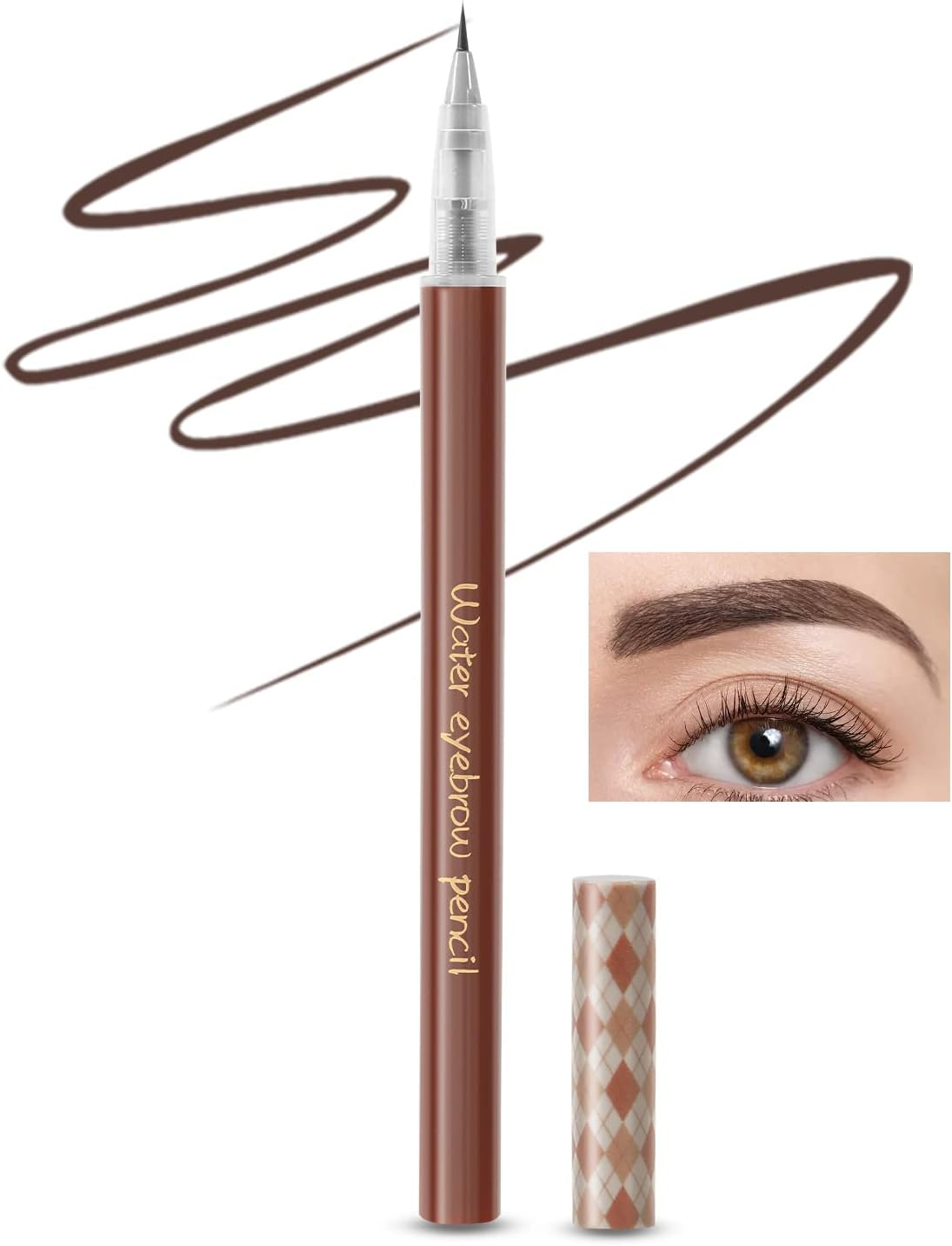 Boobeen Liquid Eyebrow Pen, Micro Brow Pen-0.01Mm Precision Tip, Eyebrow Filler Pencil Creates Natural Eyebrow Makeup Long Lasting