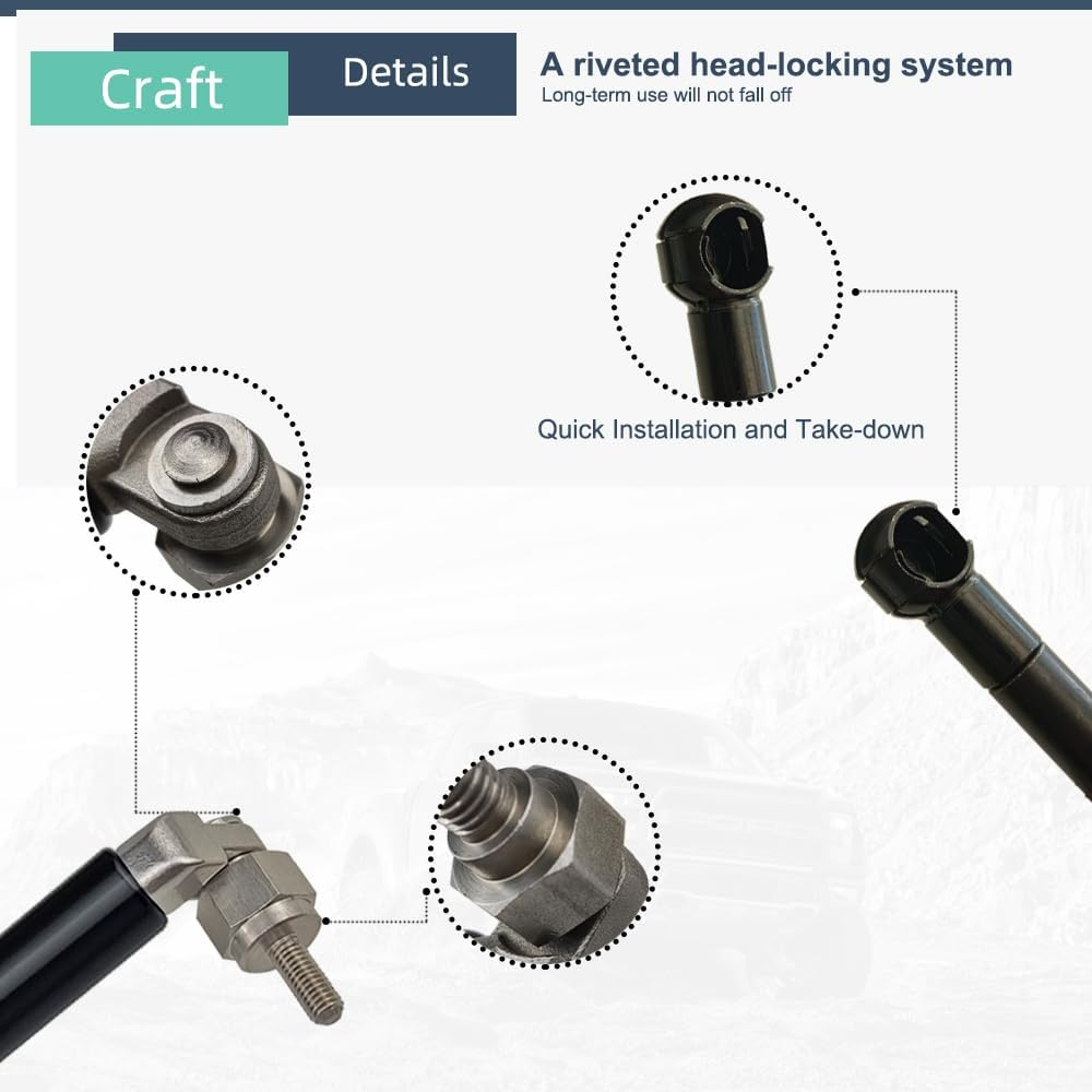 Easy up & Slow down Tailgate Struts for Mitsubishi Triton MQ/MR 2015-2023 image number 1