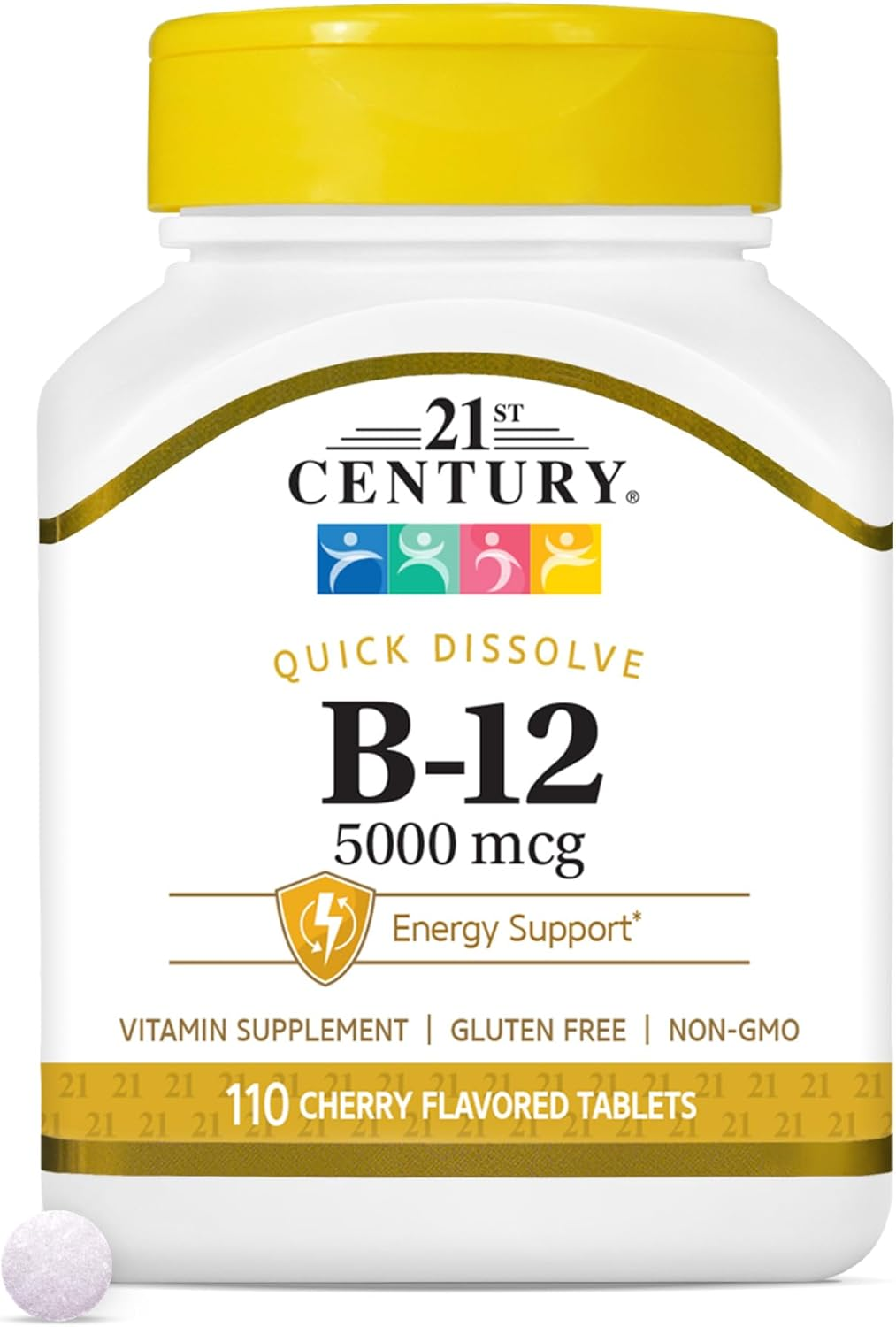 21St Century B 12 5000 Mcg Sublingual Tablets, 110 Count