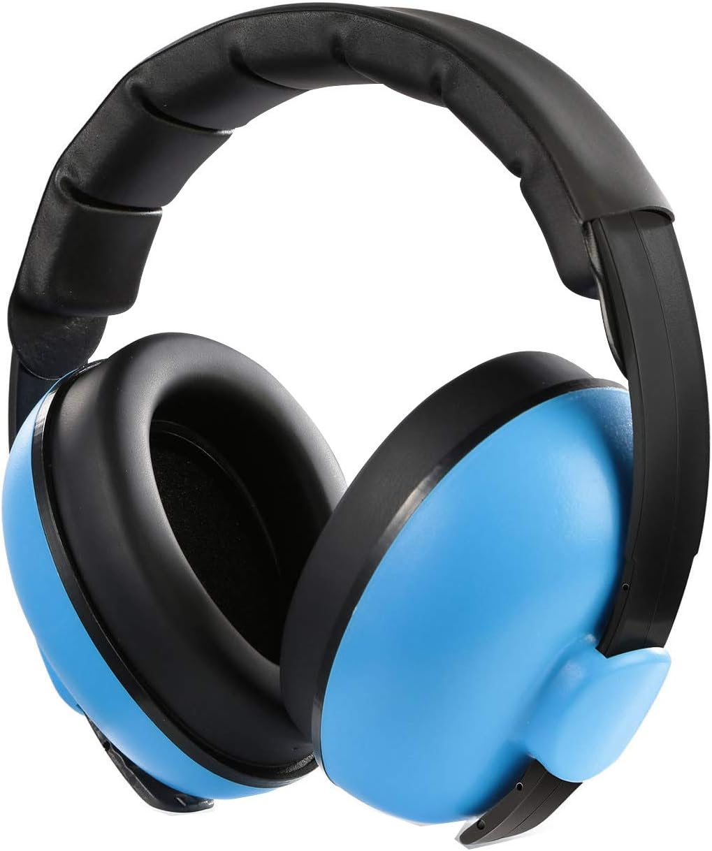 Baby Noise Cancelling Earmuffs for 0-3 Years, Unisex, Blue, SNR 26 Db / NRR 31Db Protection, Perfect for Sleeping, Airplane, Concerts, Toddlers & Infants image number 1