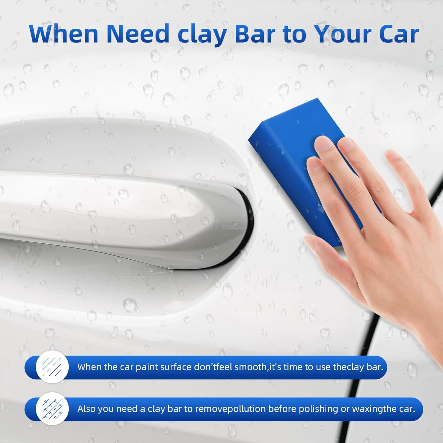 IPELY 4 Pack Car Clay Bar 100G Auto Detailing Magic Clay Bar Cleaner - Orange-Premium Grade image number 4