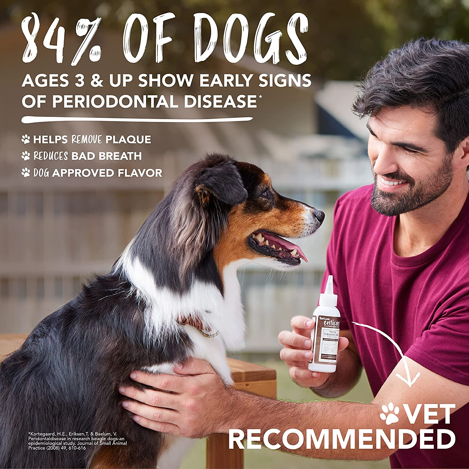 Tropiclean Enticers Teeth Cleaning Dog Gel Smoked Beef Brisket 118Ml image number 4