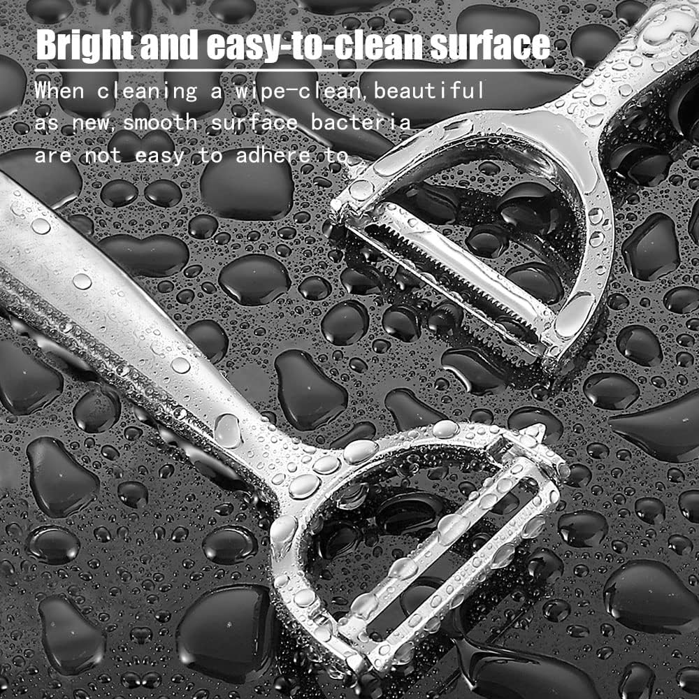 Vegetable Peeler Potato Peelers for Kitchen Y-Shaped Stainless Steel Peeler with Ergonomic Non-Slip Handle & Sharp Blade - Straight Blade image number 4